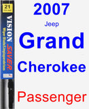 Passenger Wiper Blade for 2007 Jeep Grand Cherokee - Vision Saver