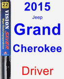 Driver Wiper Blade for 2015 Jeep Grand Cherokee - Vision Saver