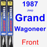 Front Wiper Blade Pack for 1987 Jeep Grand Wagoneer - Vision Saver