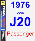 Passenger Wiper Blade for 1976 Jeep J20 - Vision Saver