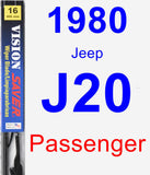 Passenger Wiper Blade for 1980 Jeep J20 - Vision Saver