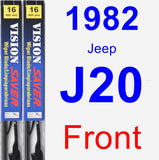 Front Wiper Blade Pack for 1982 Jeep J20 - Vision Saver