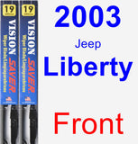 Front Wiper Blade Pack for 2003 Jeep Liberty - Vision Saver