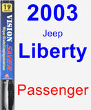 Passenger Wiper Blade for 2003 Jeep Liberty - Vision Saver