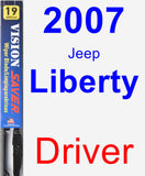 Driver Wiper Blade for 2007 Jeep Liberty - Vision Saver