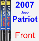 Front Wiper Blade Pack for 2007 Jeep Patriot - Vision Saver