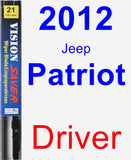 Driver Wiper Blade for 2012 Jeep Patriot - Vision Saver