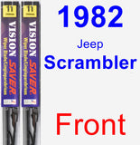 Front Wiper Blade Pack for 1982 Jeep Scrambler - Vision Saver
