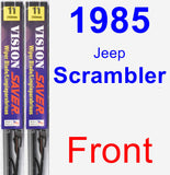 Front Wiper Blade Pack for 1985 Jeep Scrambler - Vision Saver