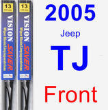 Front Wiper Blade Pack for 2005 Jeep TJ - Vision Saver