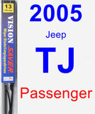 Passenger Wiper Blade for 2005 Jeep TJ - Vision Saver