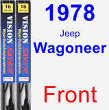 Front Wiper Blade Pack for 1978 Jeep Wagoneer - Vision Saver