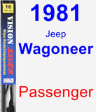 Passenger Wiper Blade for 1981 Jeep Wagoneer - Vision Saver