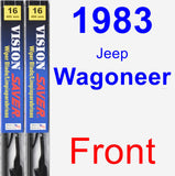 Front Wiper Blade Pack for 1983 Jeep Wagoneer - Vision Saver