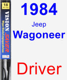 Driver Wiper Blade for 1984 Jeep Wagoneer - Vision Saver