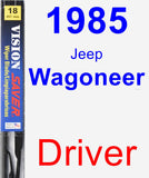 Driver Wiper Blade for 1985 Jeep Wagoneer - Vision Saver