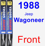 Front Wiper Blade Pack for 1988 Jeep Wagoneer - Vision Saver