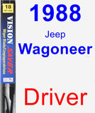 Driver Wiper Blade for 1988 Jeep Wagoneer - Vision Saver