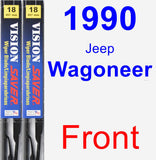 Front Wiper Blade Pack for 1990 Jeep Wagoneer - Vision Saver