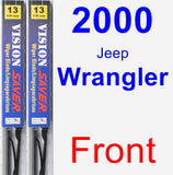 Front Wiper Blade Pack for 2000 Jeep Wrangler - Vision Saver