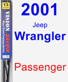 Passenger Wiper Blade for 2001 Jeep Wrangler - Vision Saver