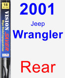 Rear Wiper Blade for 2001 Jeep Wrangler - Vision Saver