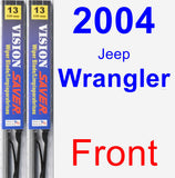 Front Wiper Blade Pack for 2004 Jeep Wrangler - Vision Saver