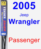 Passenger Wiper Blade for 2005 Jeep Wrangler - Vision Saver