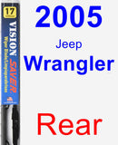Rear Wiper Blade for 2005 Jeep Wrangler - Vision Saver