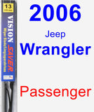 Passenger Wiper Blade for 2006 Jeep Wrangler - Vision Saver