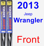 Front Wiper Blade Pack for 2013 Jeep Wrangler - Vision Saver