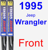 Front Wiper Blade Pack for 1995 Jeep Wrangler - Vision Saver