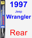 Rear Wiper Blade for 1997 Jeep Wrangler - Vision Saver