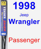 Passenger Wiper Blade for 1998 Jeep Wrangler - Vision Saver