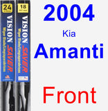 Front Wiper Blade Pack for 2004 Kia Amanti - Vision Saver