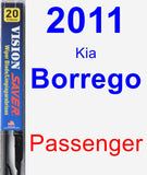 Passenger Wiper Blade for 2011 Kia Borrego - Vision Saver