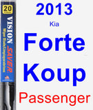 Passenger Wiper Blade for 2013 Kia Forte Koup - Vision Saver