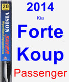 Passenger Wiper Blade for 2014 Kia Forte Koup - Vision Saver