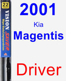 Driver Wiper Blade for 2001 Kia Magentis - Vision Saver