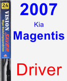 Driver Wiper Blade for 2007 Kia Magentis - Vision Saver