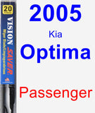 Passenger Wiper Blade for 2005 Kia Optima - Vision Saver