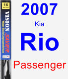 Passenger Wiper Blade for 2007 Kia Rio - Vision Saver