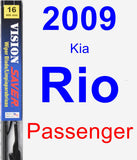 Passenger Wiper Blade for 2009 Kia Rio - Vision Saver