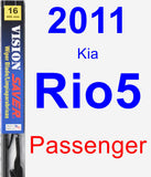 Passenger Wiper Blade for 2011 Kia Rio5 - Vision Saver