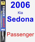 Passenger Wiper Blade for 2006 Kia Sedona - Vision Saver