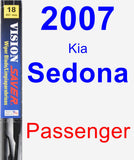 Passenger Wiper Blade for 2007 Kia Sedona - Vision Saver