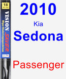 Passenger Wiper Blade for 2010 Kia Sedona - Vision Saver