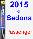 Passenger Wiper Blade for 2015 Kia Sedona - Vision Saver