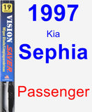 Passenger Wiper Blade for 1997 Kia Sephia - Vision Saver