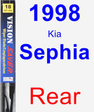 Rear Wiper Blade for 1998 Kia Sephia - Vision Saver